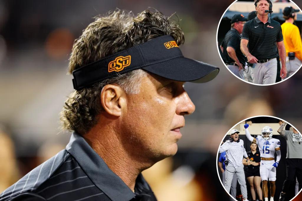 Fans chant for Mike Gundy to be fired as Oklahoma State hits...